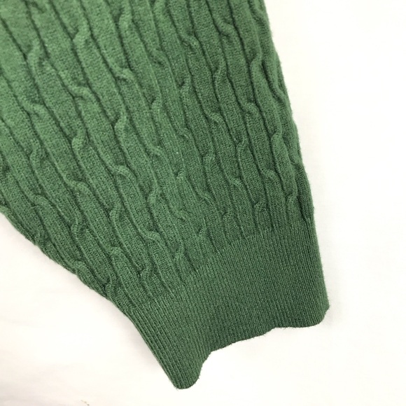 DAISY Hunter Green Cable Knit Cropped Sweater Womens XL - Picture 4 of 4